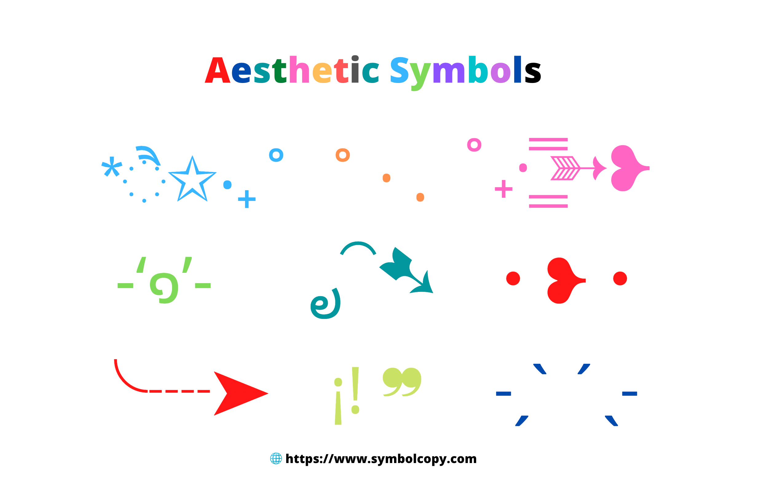 Aesthetic Symbols Copy and Paste ╰┈➤ : ̗̀➛ ˏˋ°•*⁀➷